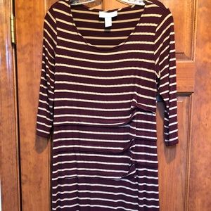 Jessica Simpson Maternity Striped Dress